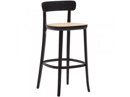 Černá jasanová barová židle Kave Home Romane 75 cm