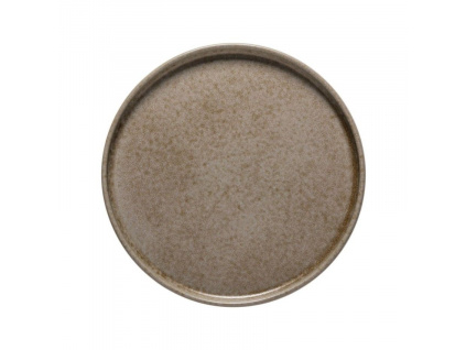 Hnědý kameninový talíř COSTA NOVA REDONDA 21 cm