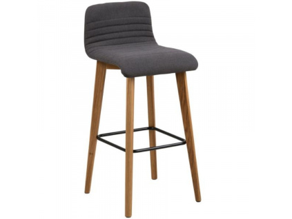 Antracitově šedá barová židle Areta 79 cm