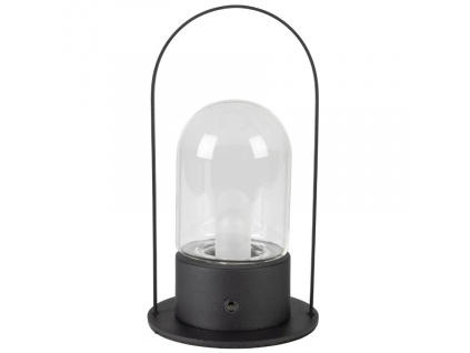 Černá kovová stolní LED lampa ZUIVER SMARTY