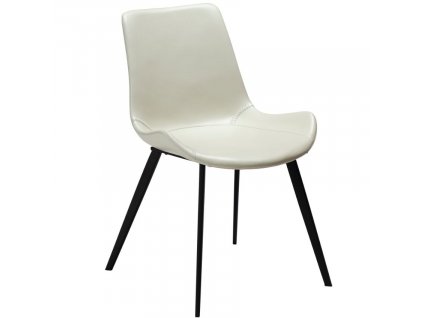 Krémově bílá koženková jídelní židle DAN-FORM Hype