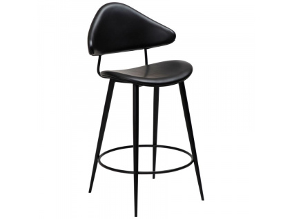Černá koženková barová židle DAN-FORM Napoleon 67 cm