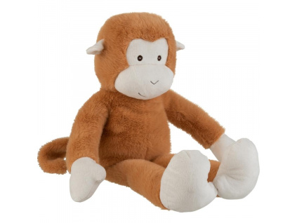 Hnědá plyšová opice J-Line Monk
