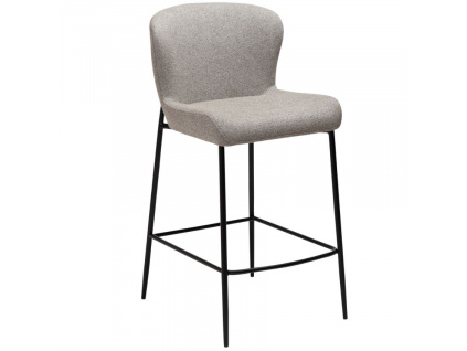 Béžová látková barová židle DAN-FORM Glam 67 cm