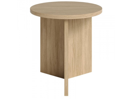 Dubový kulatý konferenční stolek MOJO MINIMAL II. 39,5 cm