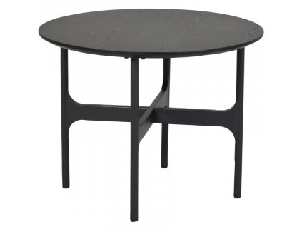 Černý dřevěný konferenční stolek ROWICO COLTON 55 cm