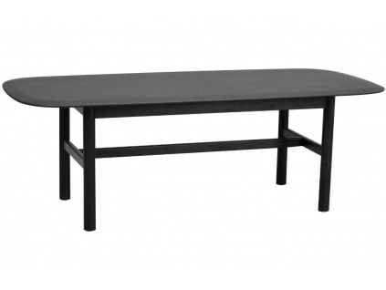 Černý dubový konferenční stolek ROWICO HAMMOND 135 x 62 cm