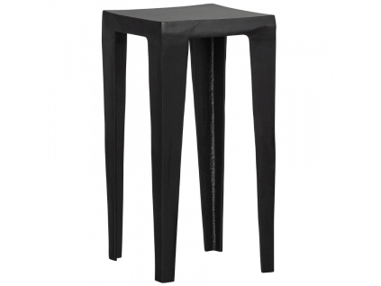 Černý kovový odkládací stolek Wembo 34 x 34 cm