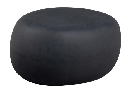 Černý betonový konferenční stolek Peblo 65 x 49 cm