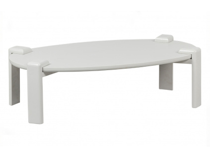 Bílý dřevěný konferenční stůl Toffie 60 x 100 cm