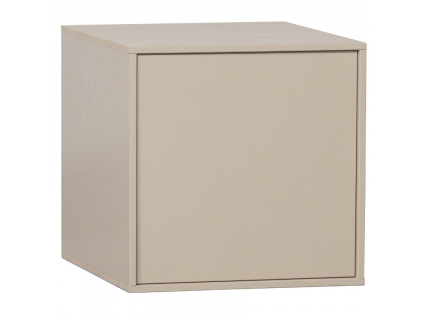 Světle šedá borovicová skříňka Grau II. 50 x 58 cm