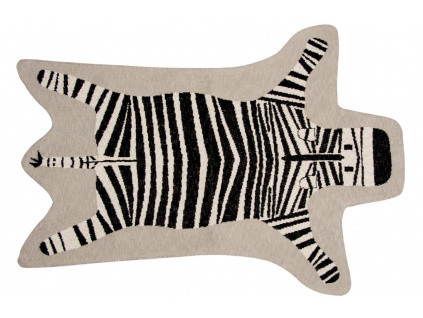 Béžový látkový koberec Quax Zebra