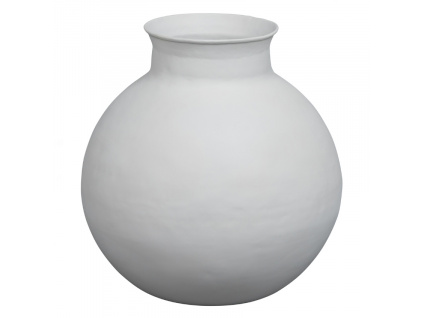 Bílá kovová váza Amoris ø 43 cm