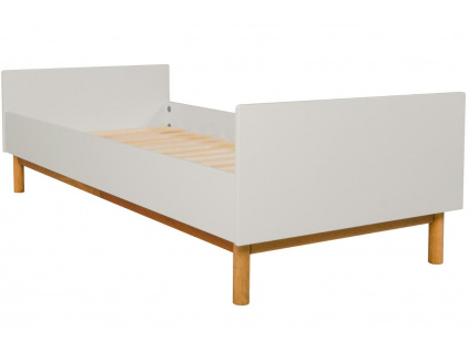 Béžová lakovaná dětská postel Quax Mood 90 x 200 cm