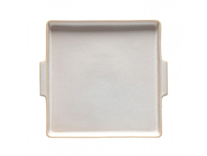 Bílý kameninový hranatý talíř COSTA NOVA NÓTOS 26 cm
