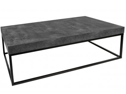 Betonově šedý dřevěný konferenční stolek Calisto III 120 x 75 cm