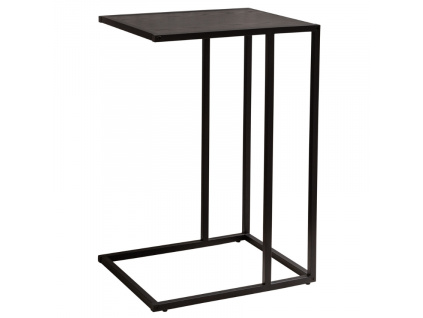 Černý jasanový odkládací stolek Tobi 43 x 35 cm