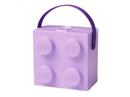Fialový svačinový box s rukojetí LEGO® Storage