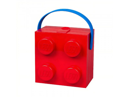 Červený svačinový box s rukojetí LEGO® Storage