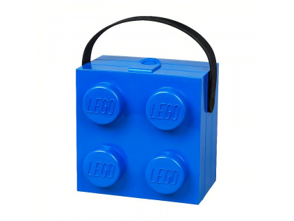 Modrý svačinový box s rukojetí LEGO® Storage