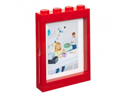 Červený fotorámeček LEGO® Storage 27 x 19 cm