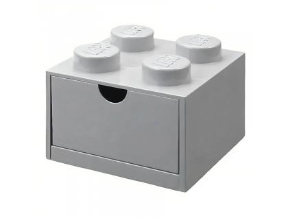 Šedý úložný box LEGO® Storage 15,8 x 15,8 cm