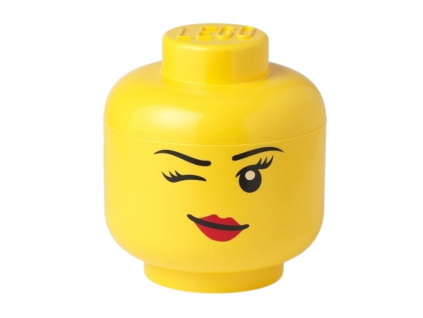 Žlutý úložný box ve tvaru hlavy LEGO® Whinky 19 cm