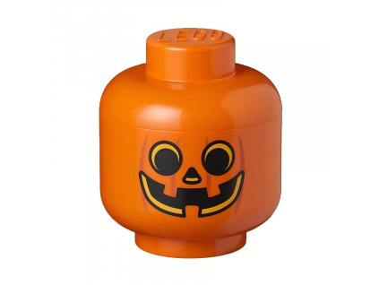 Oranžový úložný box ve tvaru dýně LEGO® Pumpkin 18,5 cm