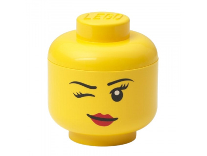 Žlutý úložný box ve tvaru hlavy LEGO® Whinky 24 cm