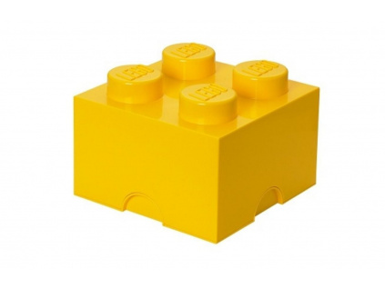 Žlutý úložný box LEGO® Smart 25 x 25 cm