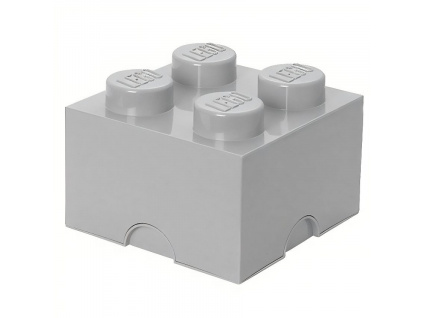 Světle šedý úložný box LEGO® Smart 25 x 25 cm