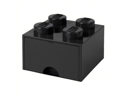 Černý úložný box LEGO® Storage 25 x 25 cm