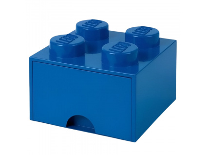 Tmavě modrý úložný box LEGO® Storage 25 x 25 cm