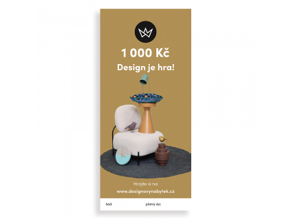 Dárkový E-poukaz v hodnotě 1000 Kč - Design je hra