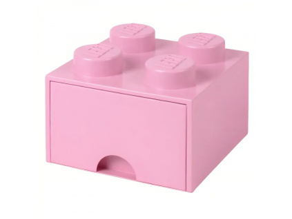 Růžový úložný box LEGO® Storage 25 x 25 cm