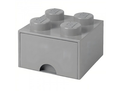 Světle šedý úložný box LEGO® Storage 25 x 25 cm