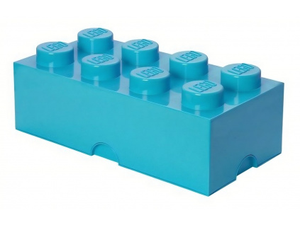 Azurově modrý úložný box LEGO® Smart 25 x 50 cm