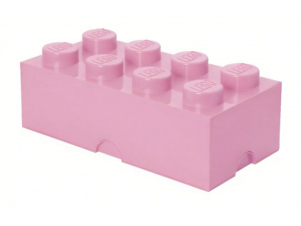 Světle růžový úložný box LEGO® Smart 25 x 50 cm