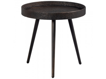 Černý kovový odkládací stolek Buster 41 cm