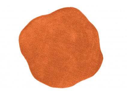 Oranžový vlněný koberec Tippa 145 cm