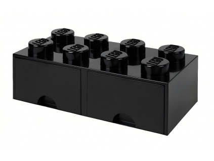 Černý úložný box LEGO® Storage 25 x 50 cm