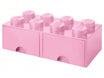 Růžový úložný box LEGO® Storage 25 x 50 cm