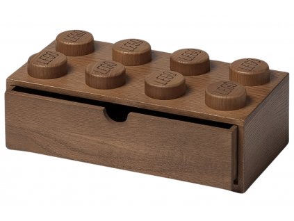 Tmavý dubový úložný box LEGO® Storage 32 x 15 cm