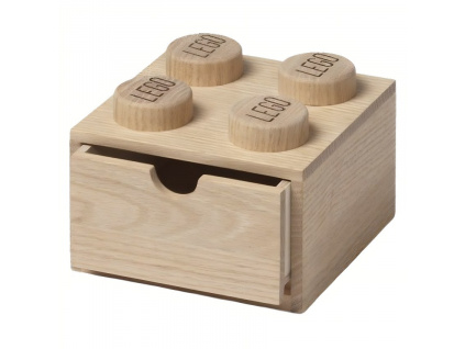 Světlý dubový úložný box LEGO® Storage 16 x 15 cm