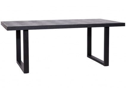 Černý dubový jídelní stůl Richmond Blax 200 x 100 cm