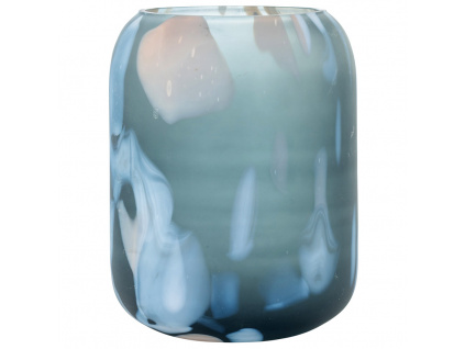 Modrá skleněná váza Richmond Carole 18,5 cm