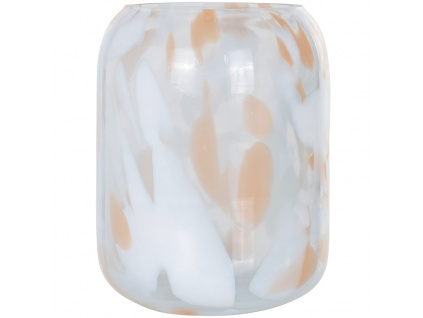 Bílá skleněná váza Richmond Charlot 18,5 cm