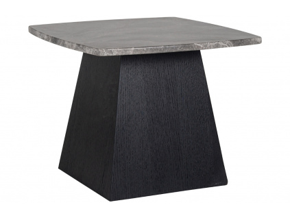 Černý mramorový odkládací stolek Richmond Geisha 60 x 60 cm