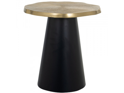Zlato černý kovový odkládací stolek Richmond Sassy 50 cm