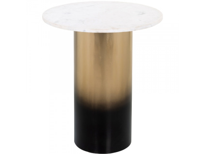 Bílý mramorový odkládací stolek Richmond Alfie 51 cm